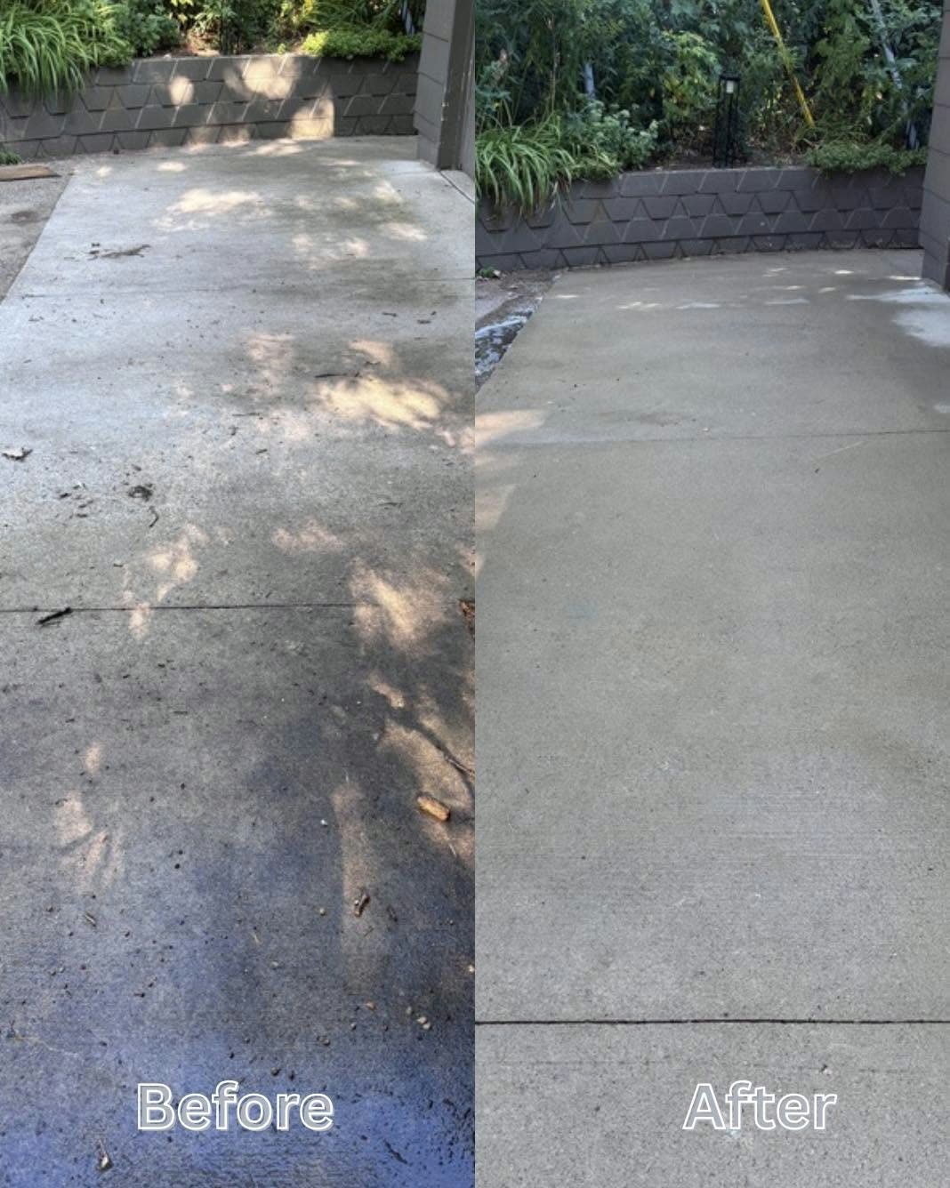 Driveway Apron · Before & After